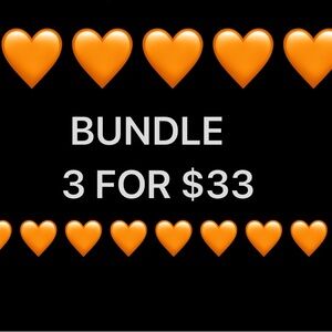 🧡Bundle - All items that begin with a 🧡! Just make an offer of 3 for $33